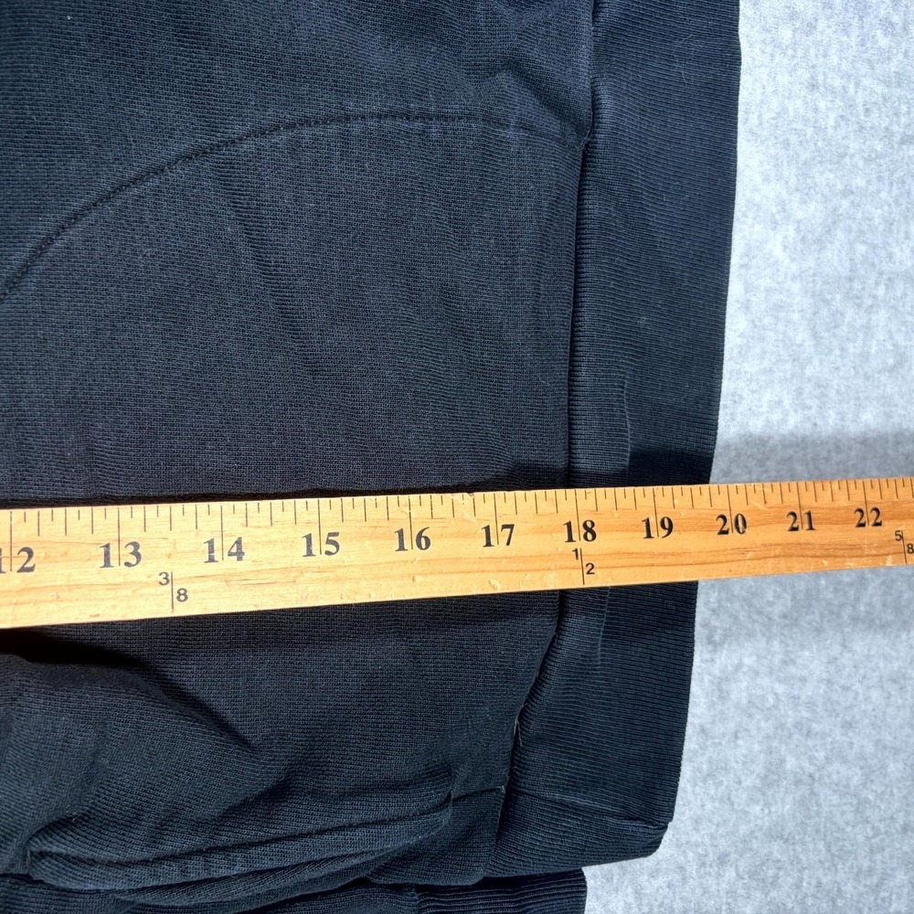 Everlane Cropped Sweatshirt Women Medium Black Cotton Athletic 1/4 Zip Mock Neck - Picture 4 of 10